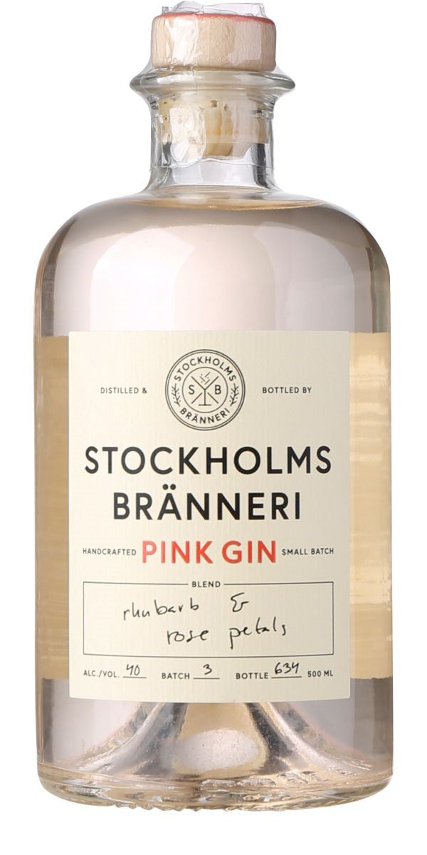Stockholms Branneri Pink Gin 40% 500ml